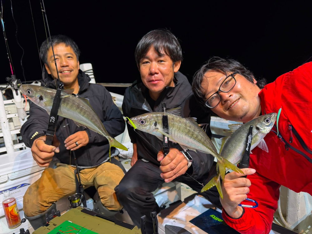 三重県紀北町の海月さんにて！ 鯵あいや～、鯵あいや～ロング ZENITH×TANAJIGソルテックスナイトゲーム あいや…